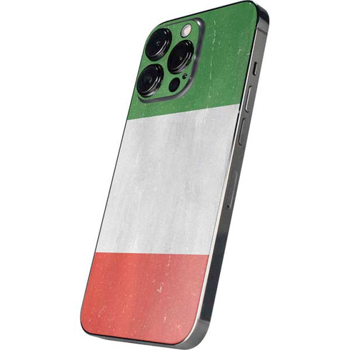 Italy Flag Distressed iPhone 14 Pro Skin